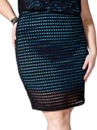 Mblm By Tess Holliday Plus Lasercut Pull-on Skirt