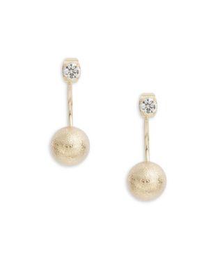 Bcbgeneration Crystal Ball Drop Earrings