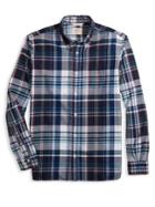 Brooks Brothers Red Fleece Plaid Madras Button-down Shirt