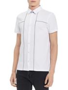 Calvin Klein Liquid Touch Cotton Button-down Shirt