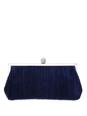 Nina Aneka Velvet Convertible Frame Clutch