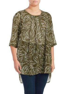 Junarose Plus Kennocha Roy Three-quarter Sleeve Tunic