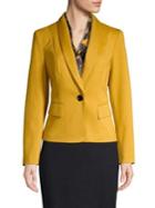 Kasper One-button Shawl Collar Blazer