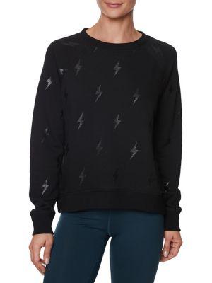 Betsey Johnson Lightning Glitter Sweatshirt