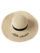 Cathy's Concepts Hello Sunshine Straw Sun Hat