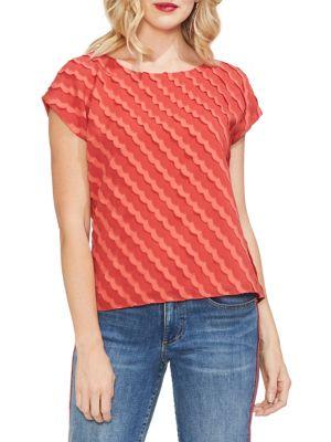 Vince Camuto Sunrise Bay Scalloped Tee