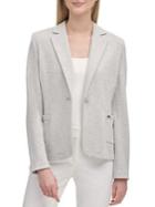 Calvin Klein Single Button Cotton Blazer