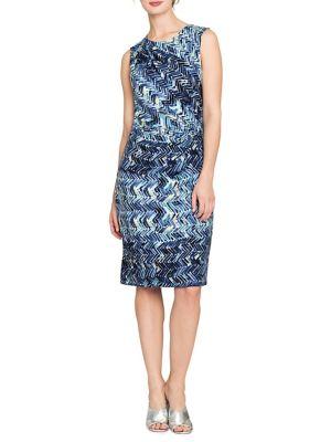 Nic+zoe Petite Seaside Printed Knee-length Dress