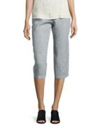 Eileen Fisher Petite Straight Cropped Pants
