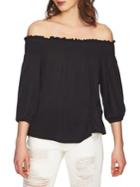 1.state Smocked Edge Off-the-shoulder Top