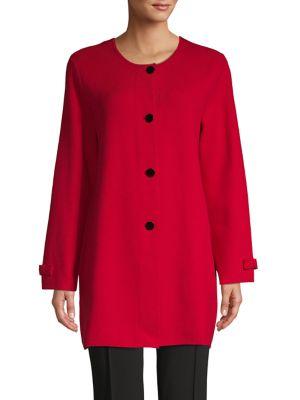 Karl Lagerfeld Paris Button-front Knit Jacket