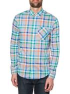 Original Penguin P55 Plaid Stretch Button-down Shirt