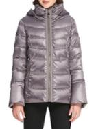 Donna Karan Quilted Hooded Down Jacket