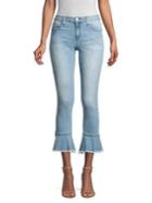 Michael Michael Kors Flounce Izzy Cropped Skinny Jeans