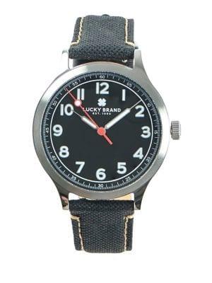 Lucky Brand Jefferson Stainless Steel & Strap Watch