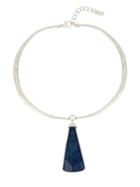 Robert Lee Morris Collection Blue Note Lapis Stone Round Wire Necklace