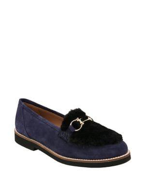 Andre Assous Pascale Faux Fur Penny Loafers