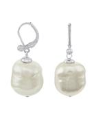 Majorica Baroque Manmade Organic Pearl Drop Earrings