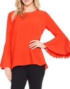 Vince Camuto Pleated Bell Sleeve Top