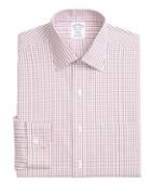 Brooks Brothers Windowpane Check Cotton Dress Shirt