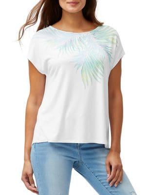 Tommy Bahama Leinani Leaves Short-sleeve Top