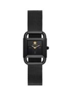 Tory Burch Phipps Black Stainless Steel & Mesh Bracelet Watch