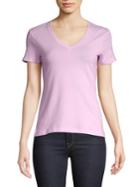 Lord & Taylor Petite Essential V-neck Tee