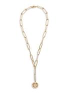 Vince Camuto Goldtone And Glass Stone Link Y-necklace