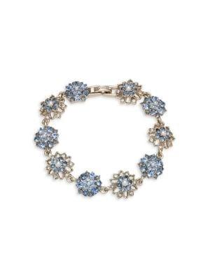 Marchesa Goldtone, Crystal, Swarovski Crystal & Faux Pearl Bracelet