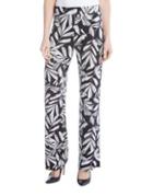 Karen Kane Botanical Print Wide-leg Pants