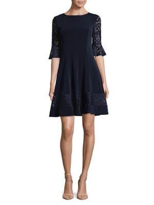 Eliza J Petite Bell Sleeve Fit-&-flare Dress