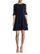 Eliza J Petite Bell Sleeve Fit-&-flare Dress