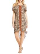 Karen Kane Cold-shoulder Printed Dress