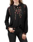 Lucky Brand Embroidered Blouse