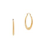 Lord & Taylor 14k Yellow Gold Round Hoop Earrings- 1.7in
