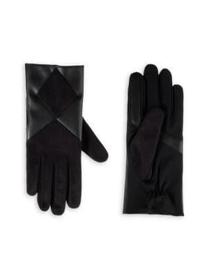 Isotoner Smartdri Pieced Gloves With Smartouch Technology