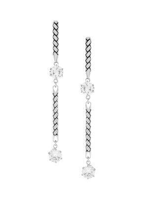 Etienne Aigner Cz Treasures Update Drop Earrings