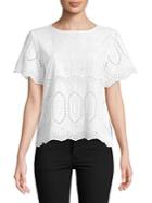Vince Camuto Short-sleeve Cotton Top