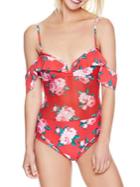 Betsey Johnson One-piece Floral Fantasy Swimsuit