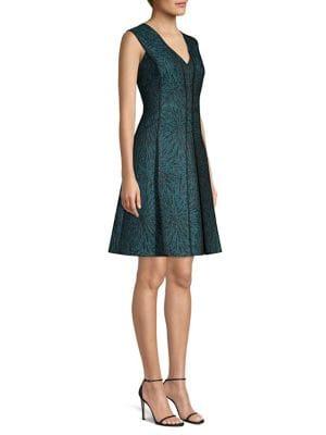 Elie Tahari Tameeka Jacquard Cocktail Dress