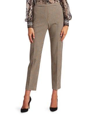 Elie Tahari Karis Graphic Check Pants