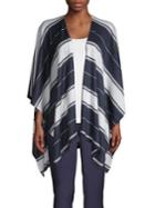 Lauren Ralph Lauren Striped Asymmetrical Wrap