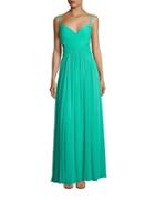 Laundry By Shelli Segal Pleated Crisscross Front Gown
