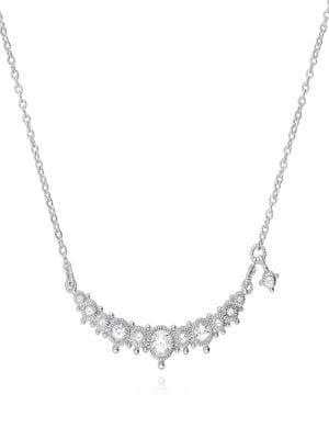 Ripka Santorini White Topaz And Sterling Silver Bar Necklace