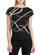Lauren Ralph Lauren Logo-print Cotton Blend Top