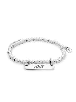 Uno De 50 My Luck Silverplated Stretch Bracelet