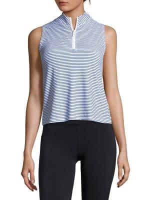 Sam Edelman Summer Stripe Scuba-knit Top