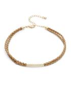 Design Lab Lord & Taylor Braided Choker Necklace