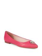Kate Spade New York Noah Heart Pendant Pointed Leather Flats