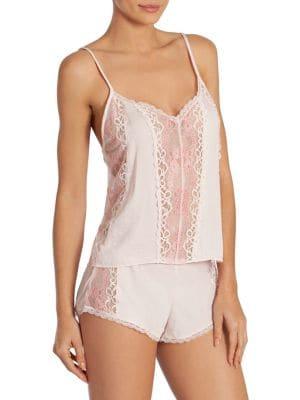 In Bloom Just Like Heaven 2-piece Satin Pj Shorts Set